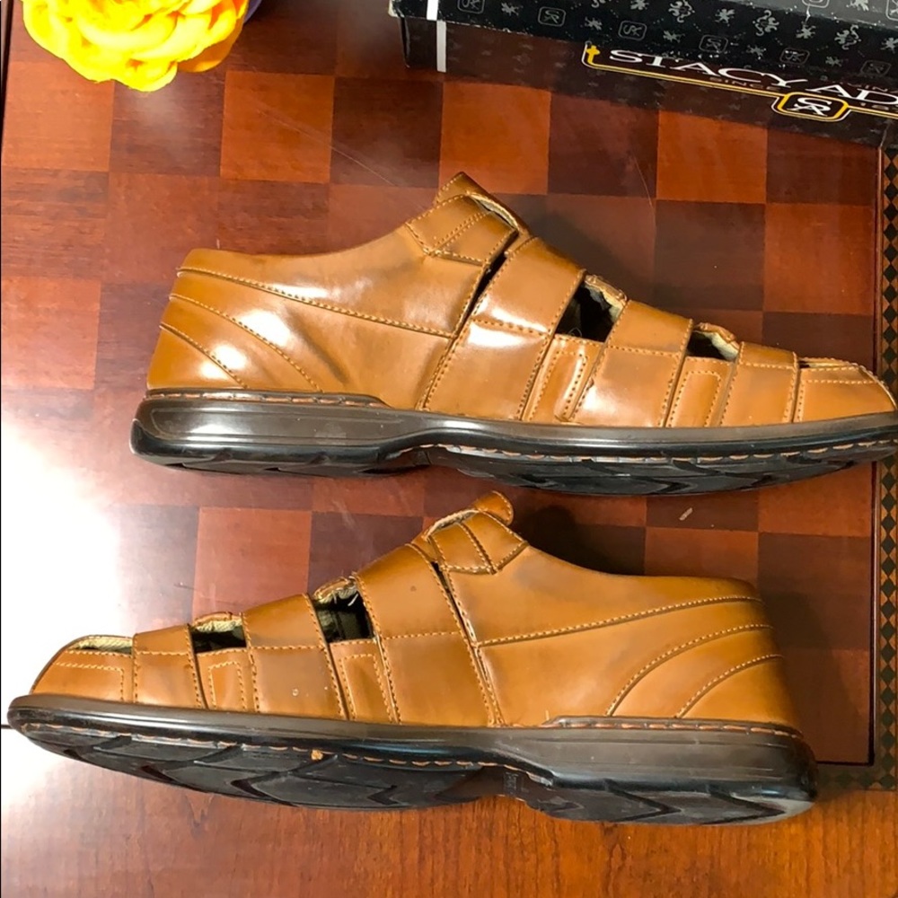 Stacy Adams Brisbane Leather Sandals - Picture 3 of 8